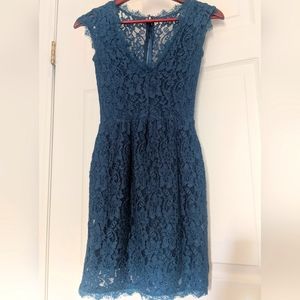 Babaton Tobias Lace Mini Dress
